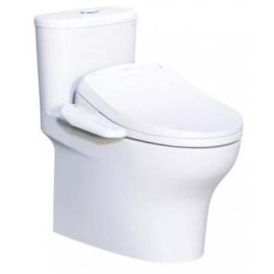 Bồn cầu 1 khối Caesar C1394F + TAF400H nắp điện tử