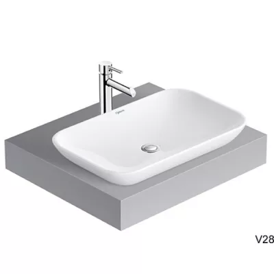 Chậu rửa lavabo đặt bàn Viglacera V28