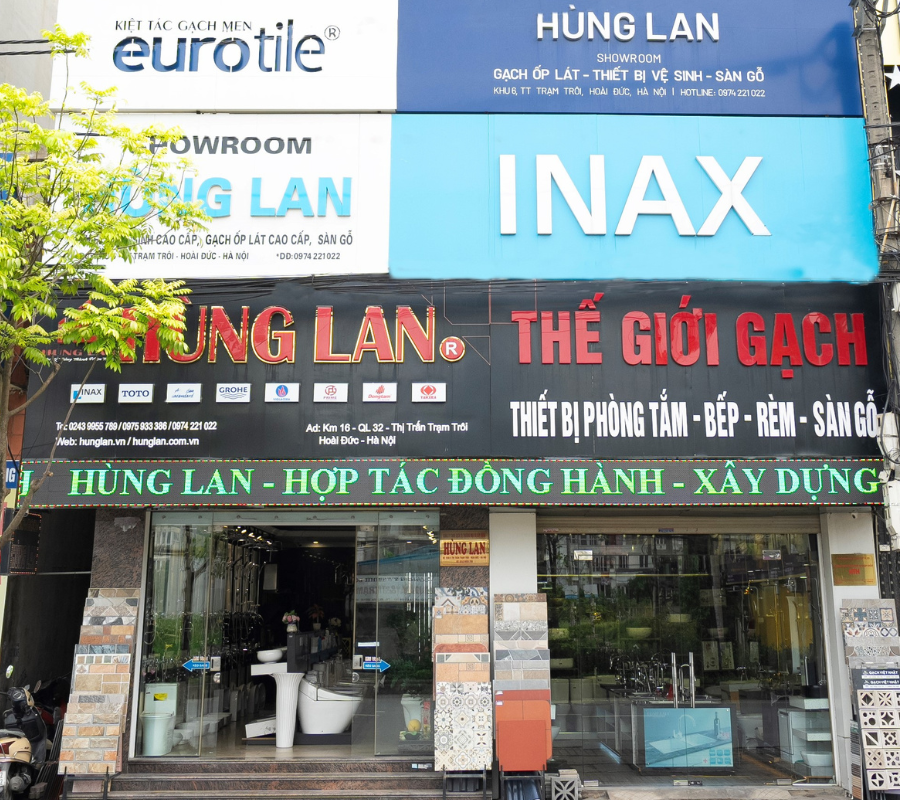 Showroom gạch ốp lát Hùng Lan tại Trạm Trôi - Hoài Đức